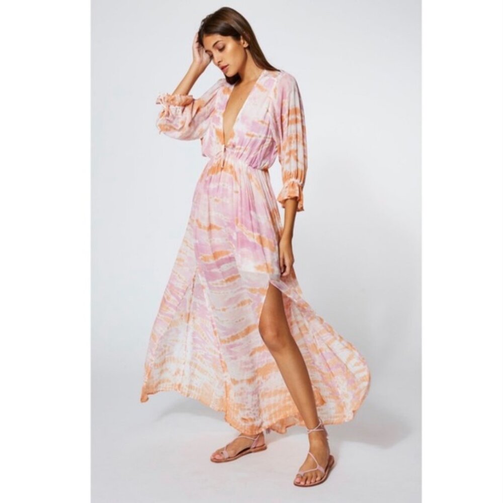 Young Fabulous & Broke Meadow Tie Dye Maxi Dress - Picture 7 of 13